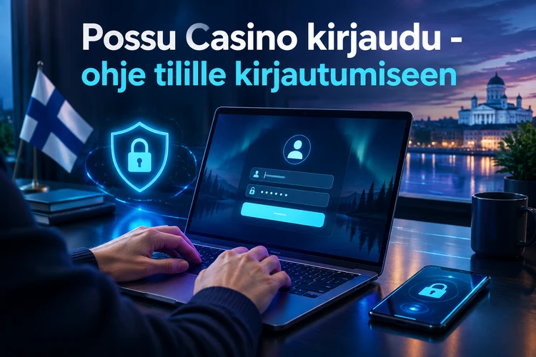 Possu Casino kirjaudu - ohje tilille kirjautumiseen
