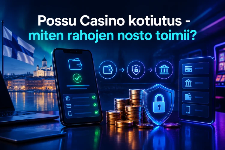 Possu Casino kotiutus - miten rahojen nosto toimii?